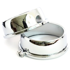 Honda CB 500 550 750 Four GL 1000 Chrome Cup Speedometer DZM Chrome Gauge Covers