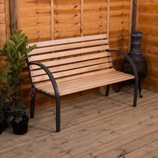 Slatted Garden Bench 3 Seater
