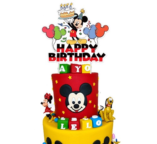 Mickey mouse cake - cake, happy