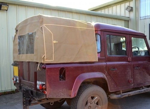 Sand canvas soft top - hood, for