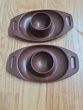Vintage Retro Brown Plastic