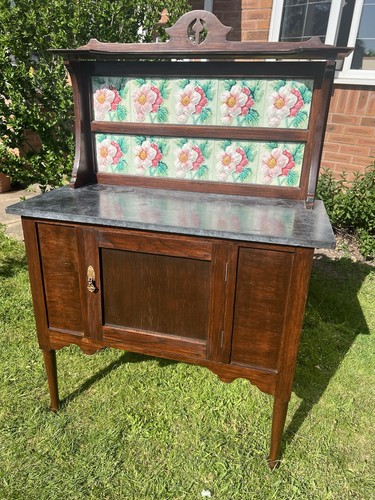 Antique art nouveau washstand - art,