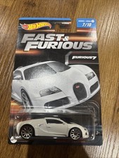 Hot Wheels Fast And Furious 7 Bugatti Veyron Hnr88 10/10 Mint