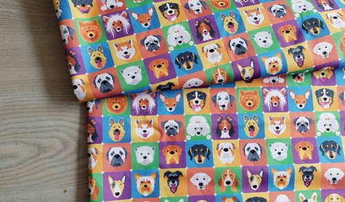 Dogs pattern fabric - dogs,