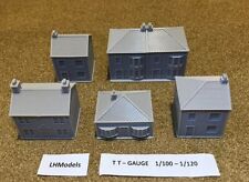 TT Gauge 1/120 Model Train Railway Layout Buildings Scenery Houses Collection 5x