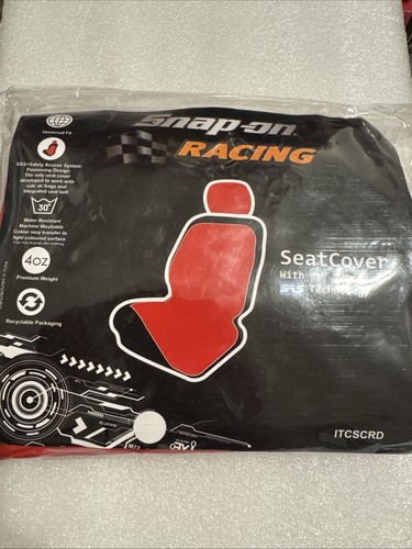 Snap racing seat cover red - snap, on