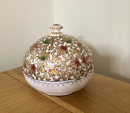 Paper mache painted - painted, trinket