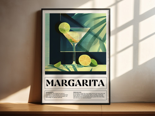 Margarita cocktail print - margarita,