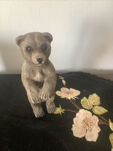 Papier mache bear standing - mache,