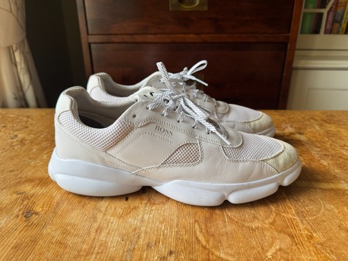 Mens hugo boss white leather - mens,