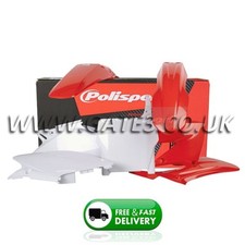 Honda CR250 CR 250 2004-2007 Polisport Plastics Kit Red White Plastic Panels Set