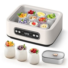 Electric Yoghurt Maker Multifunctional Natto Machine with 9 x 100ml Glass Jars