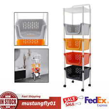 Floor-Standing Fruit Vegetable Storage Basket Kitchen Storage Basket Organizer