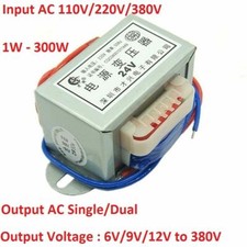 1W -300W Power Transformer 110V/220V TO 6V/12V/110V -380V Output AC Single/Dual