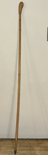 Antique bamboo swagger stick - swagger,
