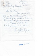 COLDITZ: Handwritten Letter