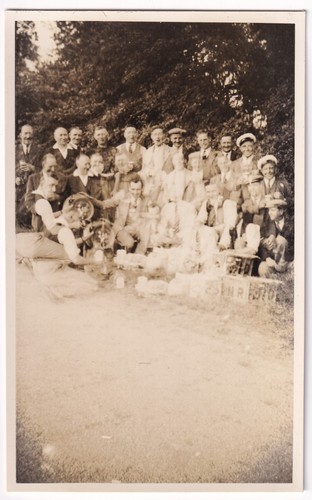 Antique rppc postcard - antique, men