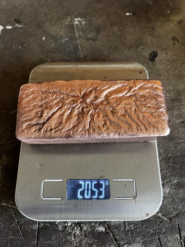 2kg copper bar ingot hand - 2kg,