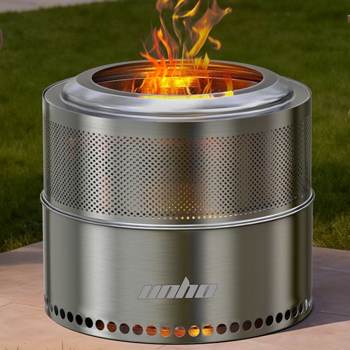 Outdoor smokeless fire - smokeless, pit
