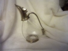 Italian Vintage Duck Caraffe Wine Decanter Silver Plated