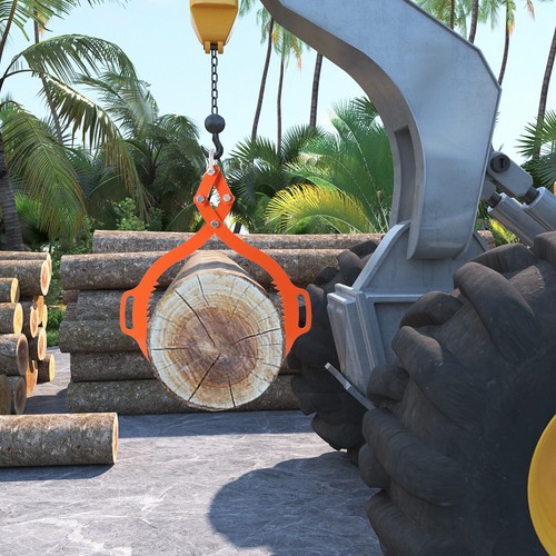 Claw hook log lifting - 25",