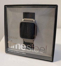 Pebble Time Steel - Working and Boxed + Spare Strap - VGC