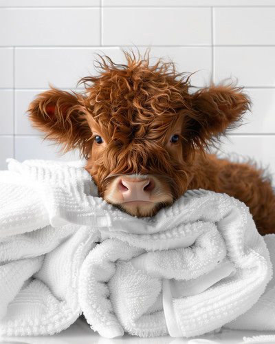 Baby highland cow funny - baby,