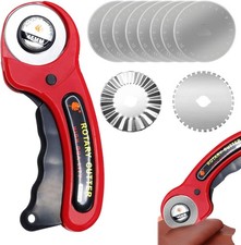 Rotary Cutter 45mm m 3 Blades Fabric Paper Vinyl Leather Foam 