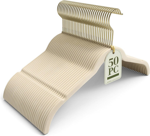 Pack beige velvet - pack, hangers