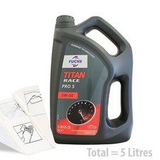 Fuchs Titan Race Pro S 5W-30 Car Engine Oil Service Kit 5 LITRES 5L