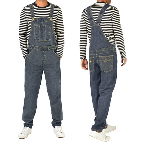 Men denim dungarees overalls - dungarees,