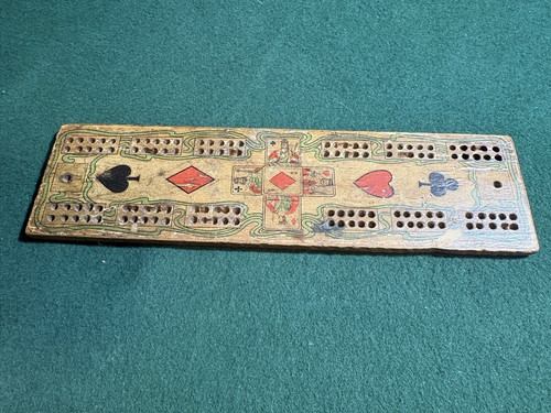 Vintage wooden cribbage - vintage,