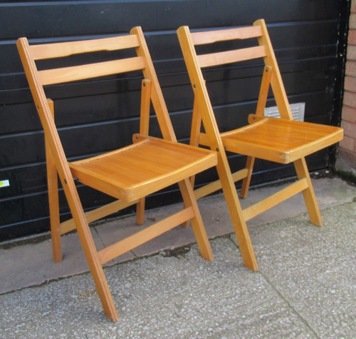 Vintage pair wooden teak - vintage,