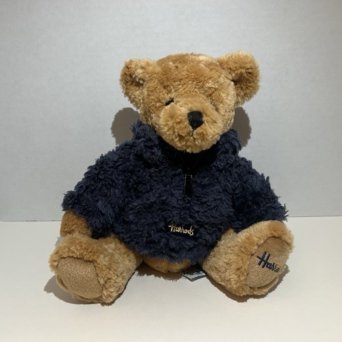 Harrods teddy bear plush - bear, navy