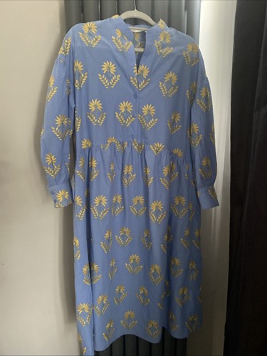 Zara dress blue with yellow - blue,