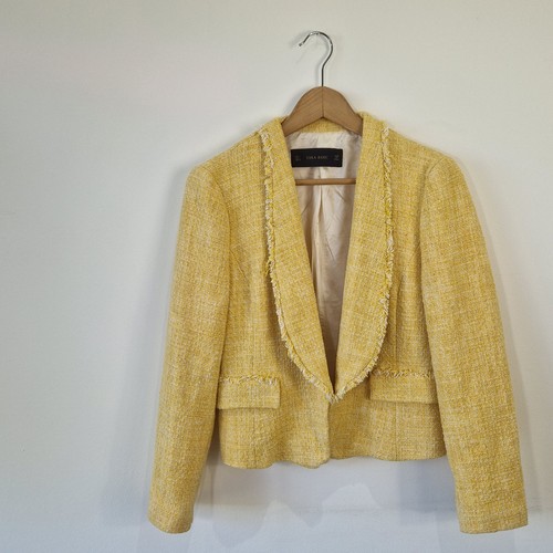Zara lemon yellow collared - zara,