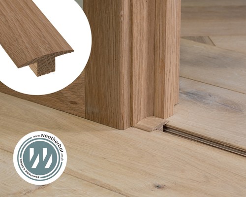 Solid oak door threshold - oak,