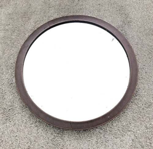 Antique round wooden bevelled - round,