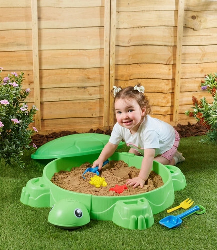 Kid green turtle sandbox - kid,