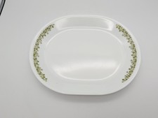 Corelle Spring Blossom Green Crazy Daisy Oval Serving Platters 12 X 10” Vintage