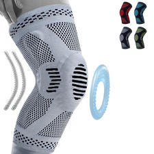 Professional Knee Support Anti Slip Knee Compression Sleeve with Patella 4 SIZES