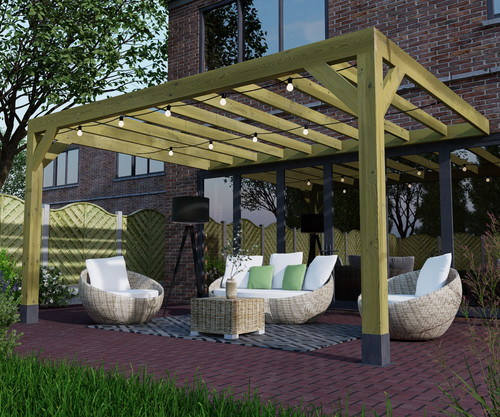 Lean box pergola kit - box,