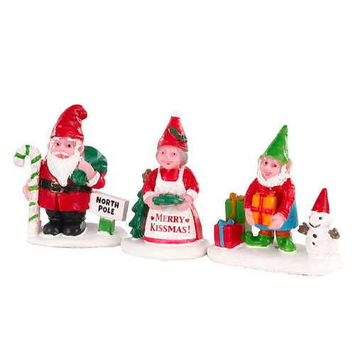 Lemax christmas garden gnomes - lemax,