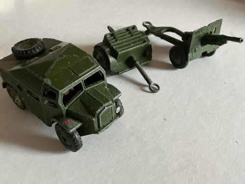 Dinky 688 artillery - artillery, tractor