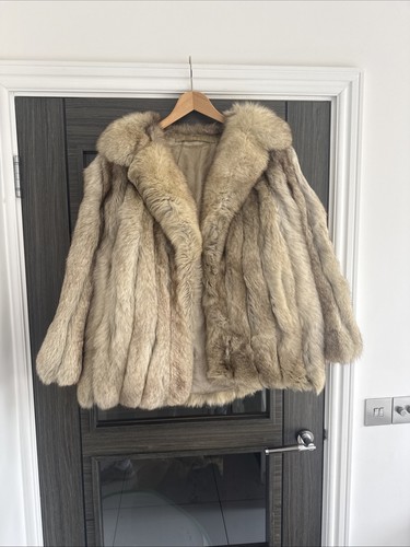 Fox fur women coat - coat, size