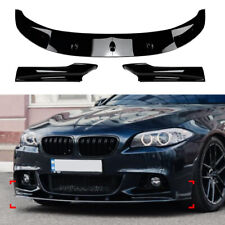 Front spoiler lip bumper black gloss for BMW 5 Series F10 F11 09-17 M package