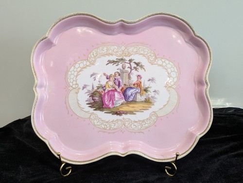 Large pink meissen outside - pink,