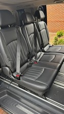 Mercedes V-Class Vito W447 Genuine Leather 3-Seater Rear Bench with Rails ISOFIX