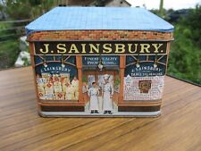 Vintage Ian Logan Tin - J.SAINSBURY - House Shaped Shop Front Tin - 1987