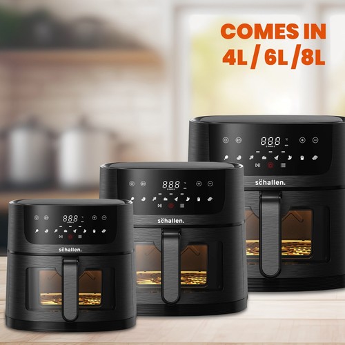 Schallen air fryer black - air,